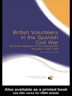 cover image of British Volunteers in the Spanish Civil War